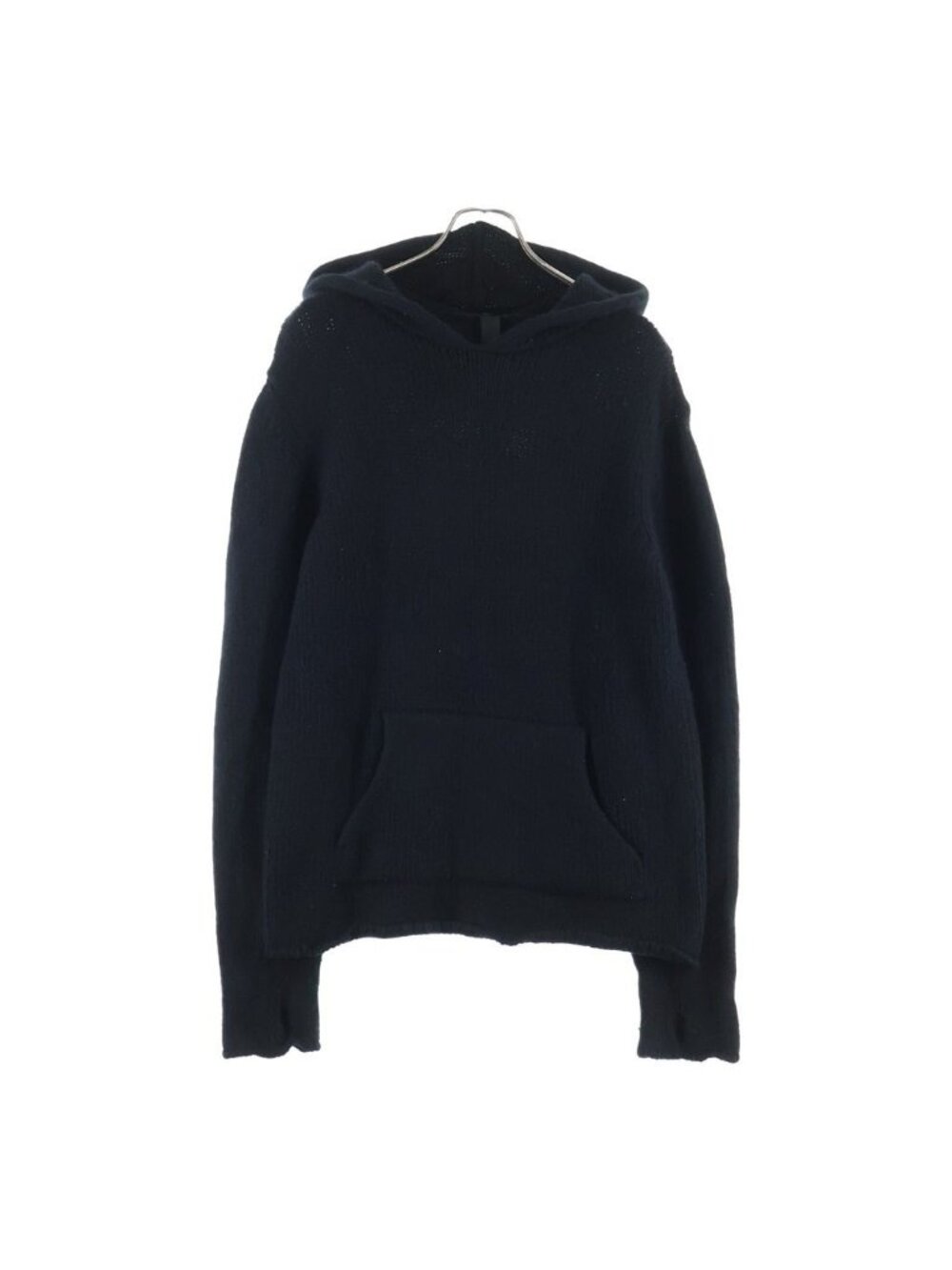 Chrome Hearts Hood Cross Patch Back CH Jacquard Cashmere Knit Sweater Hoodie